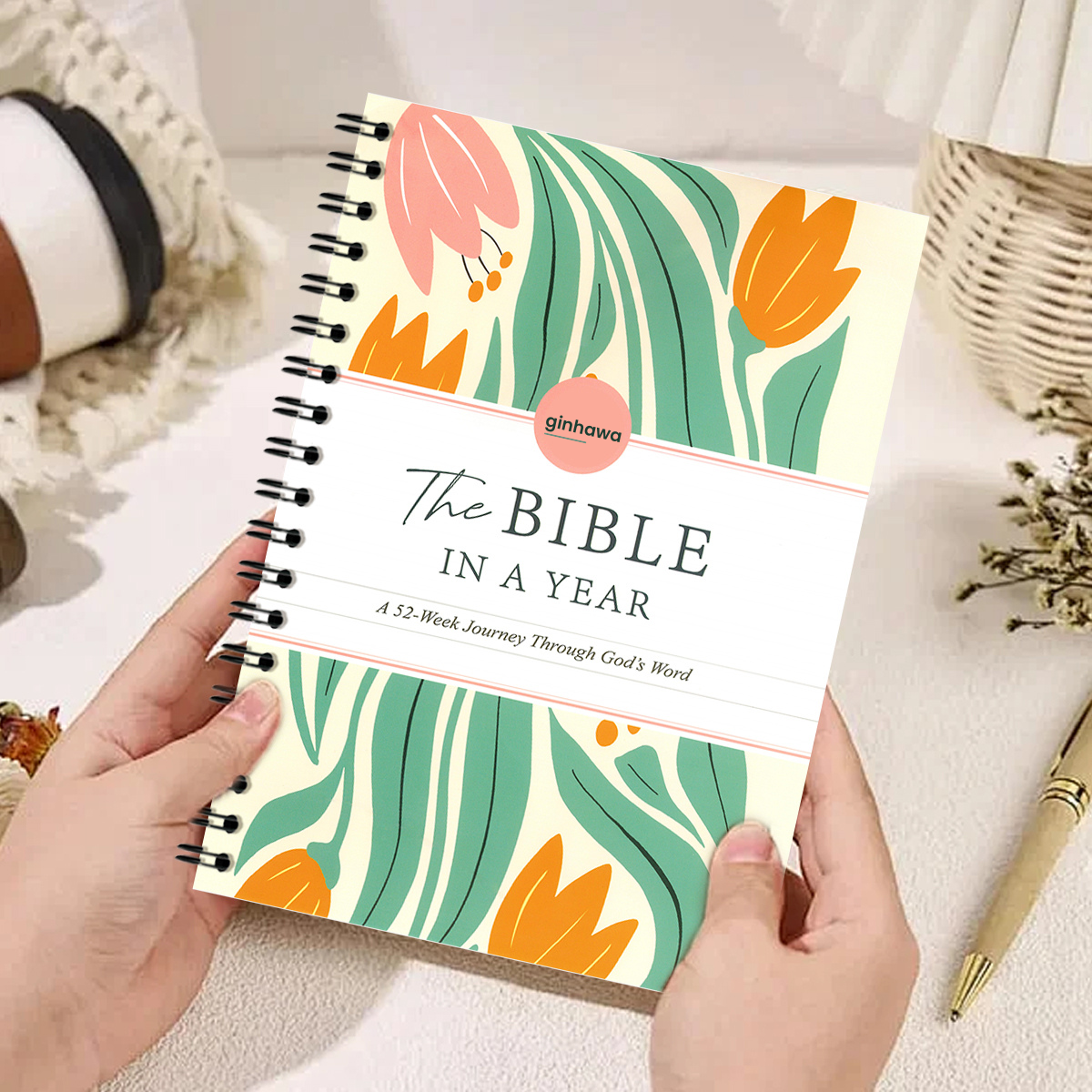 ginhawa 52 week bible study guide - spiral bound scripture for spiritual growth