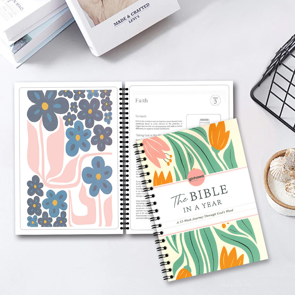 ginhawa 52 week bible study guide - spiral bound scripture for spiritual growth